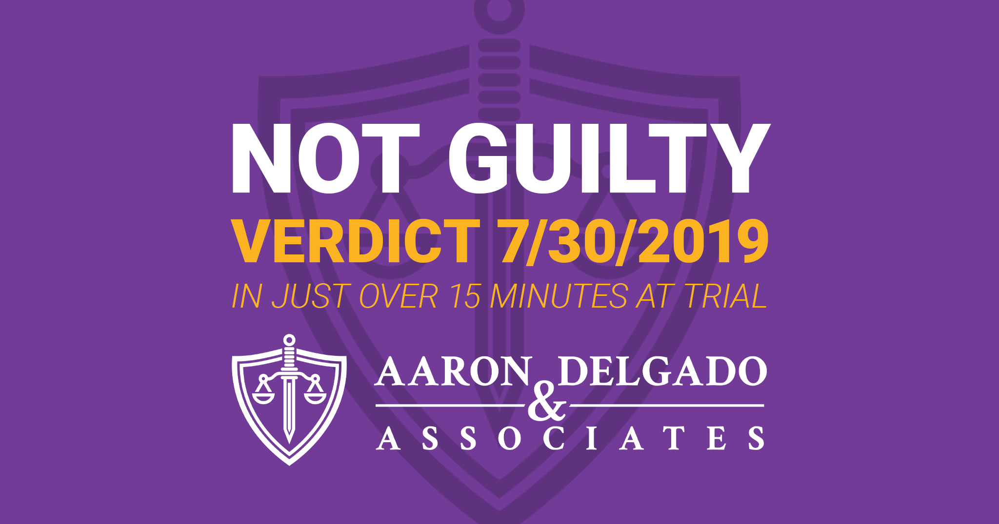 not guilty in just over 15 minutes