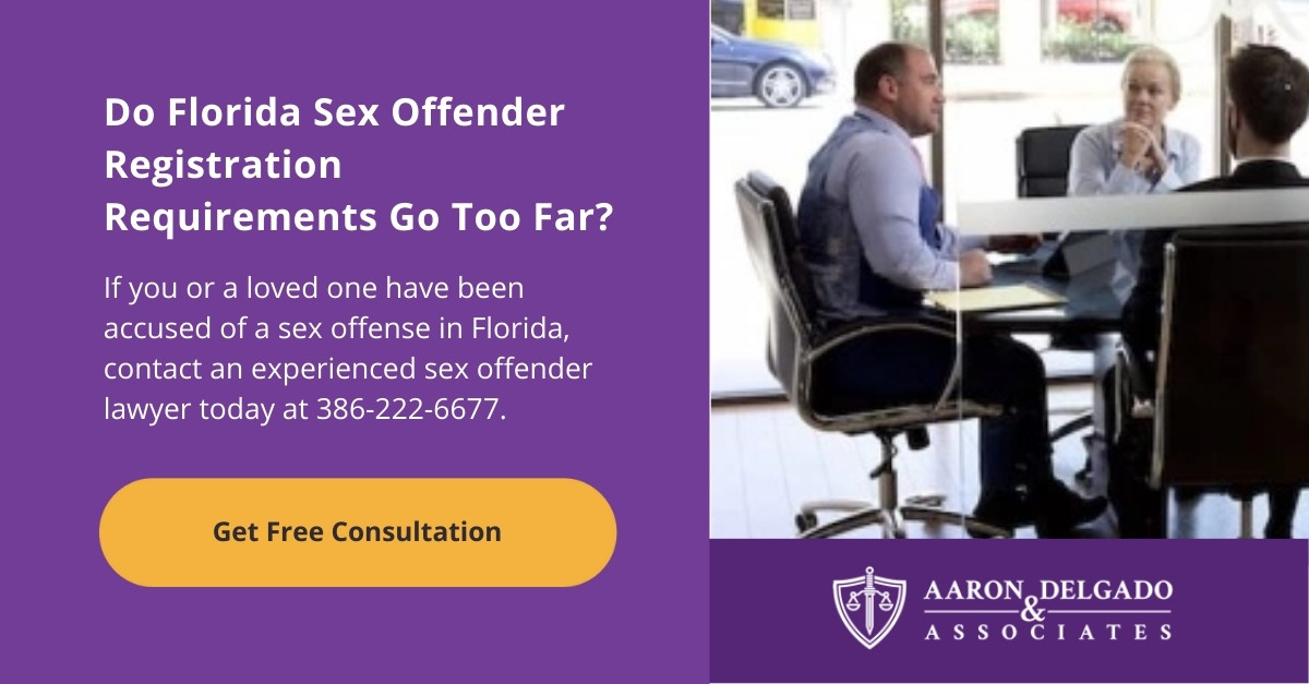 Do Florida Sex Offender Registry Requirements Go Too Far